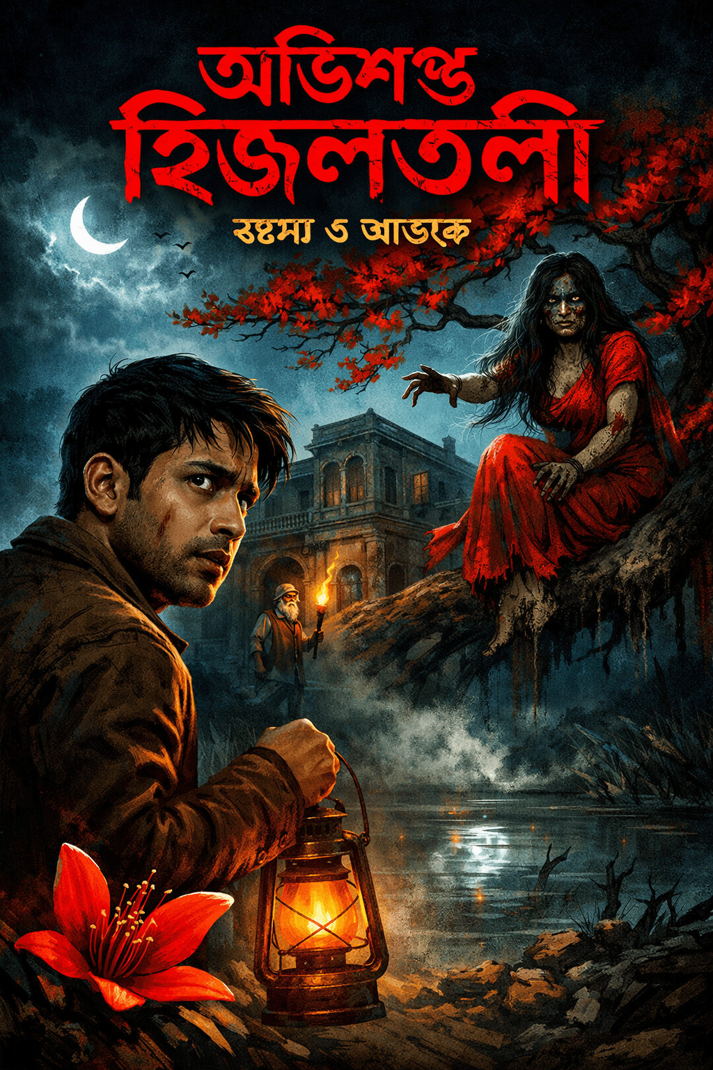 রক্তপলাশ গাছ এবং অতৃপ্ত আত্মা - রক্তপলাশের অভিশাপ গল্পের দৃশ্য