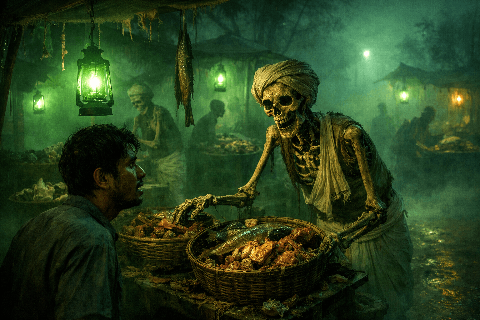 ভৌতিক নিশিহাট - কাল্পনিক চিত্র