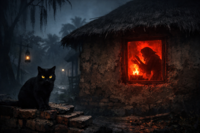 ডাইনি বুড়ির কালো বিড়াল ও মধ্যরাতের মন্ত্র | গ্রাম বাংলার ভৌতিক কাহিনী